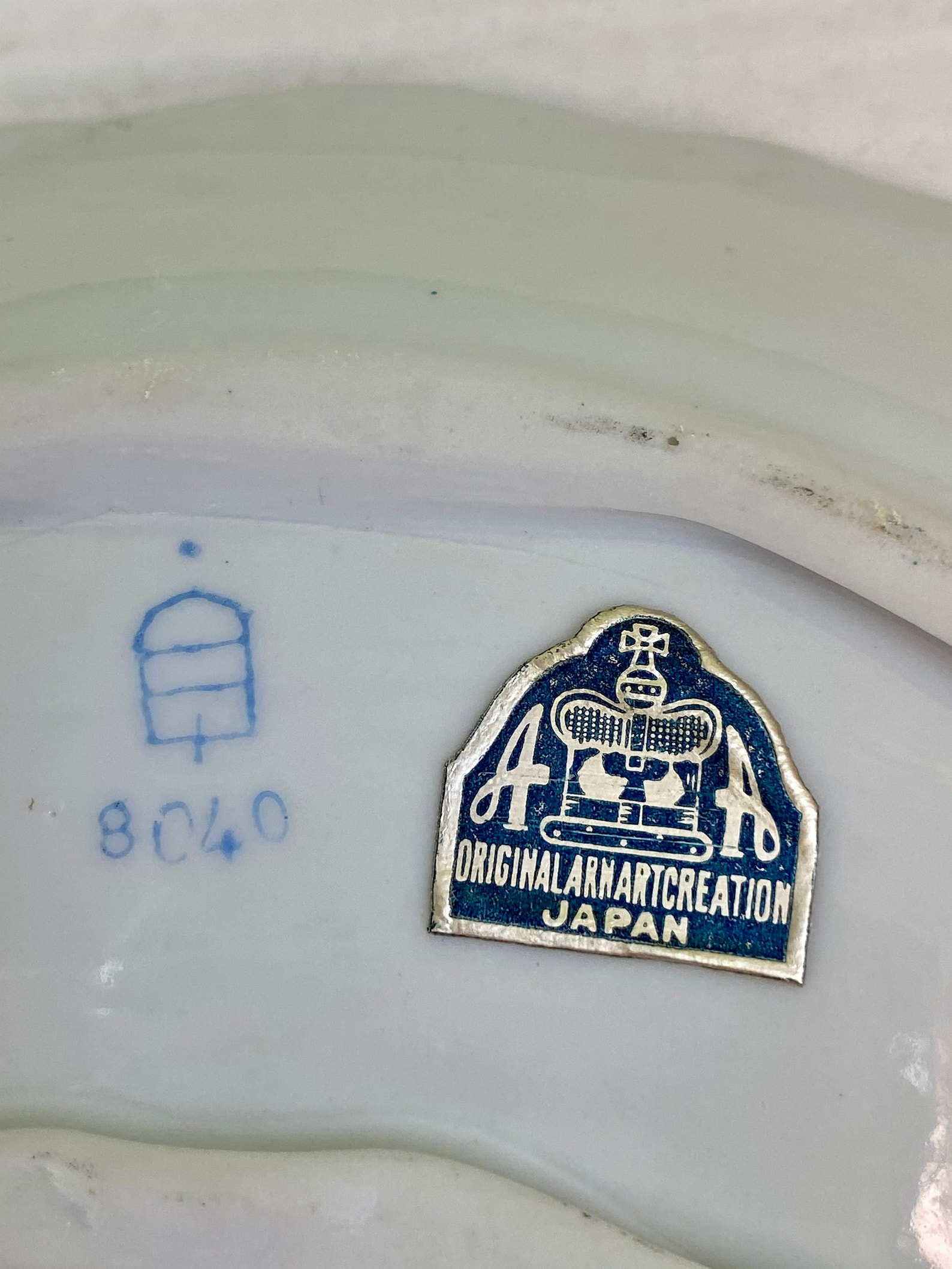 Vintage Original Arnart Creation Porcelain Kidney Shaped Dish Etsy UK