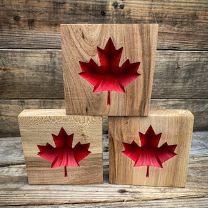 Maple Leaf Decor Blocks