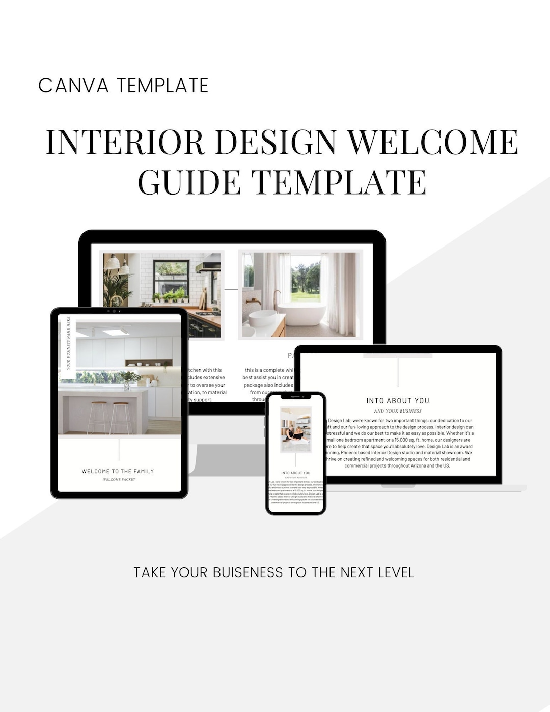 Interior Design Client Welcome Packet Template (canva) - Etsy