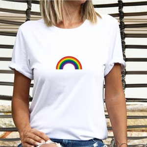 Rainbow Pride T-Shirt: Soft Cotton lgbtq Unisex Tee