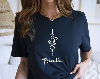 Breath Symbol T-Shirt: Unisex Yoga Meditation Shirt