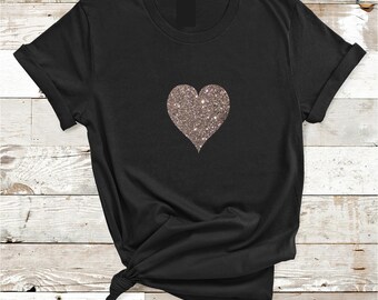 HTH Glitter Heart Logo Cropped Tee ブラック HTH Glitter Heart Logo Cropped Tee ブラック - メルカリ