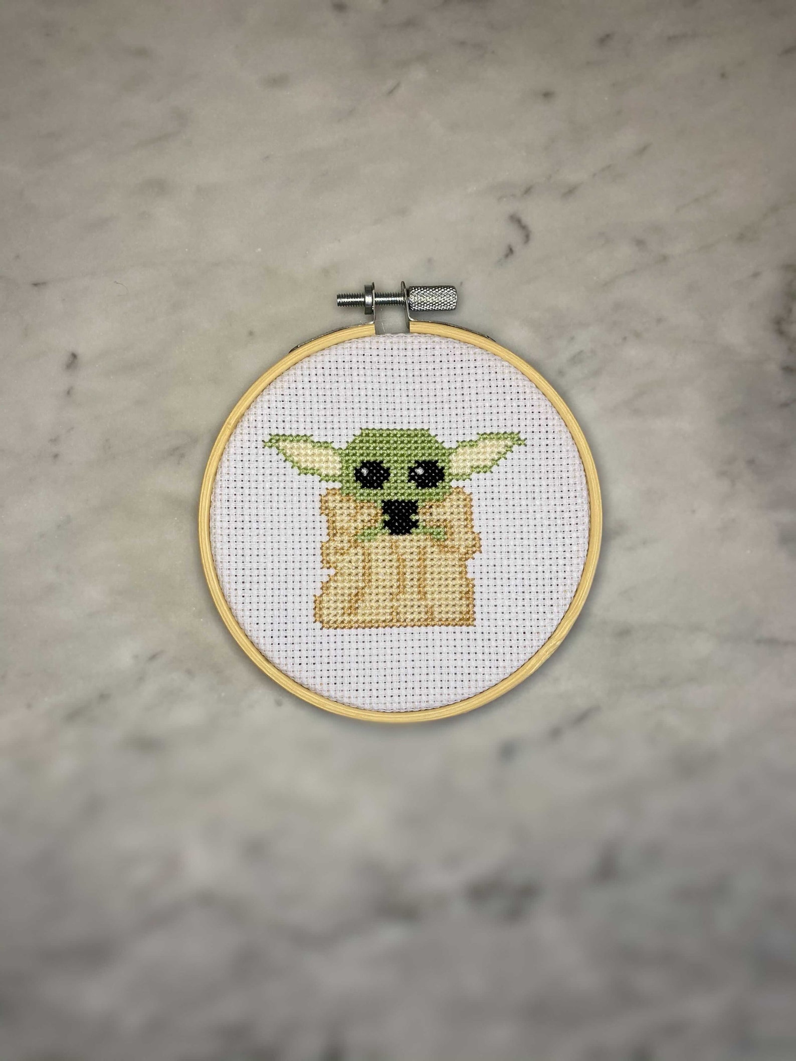 Decorativo Star Wars Bebé Yoda Punto de Cruz ACABADO | Etsy