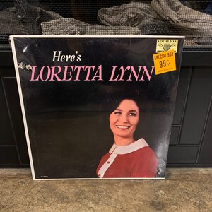 Vintage 1968 *SEALED COPY* Loretta Lynn Here&#39;s Loretta Lynn LP Vinyl Record