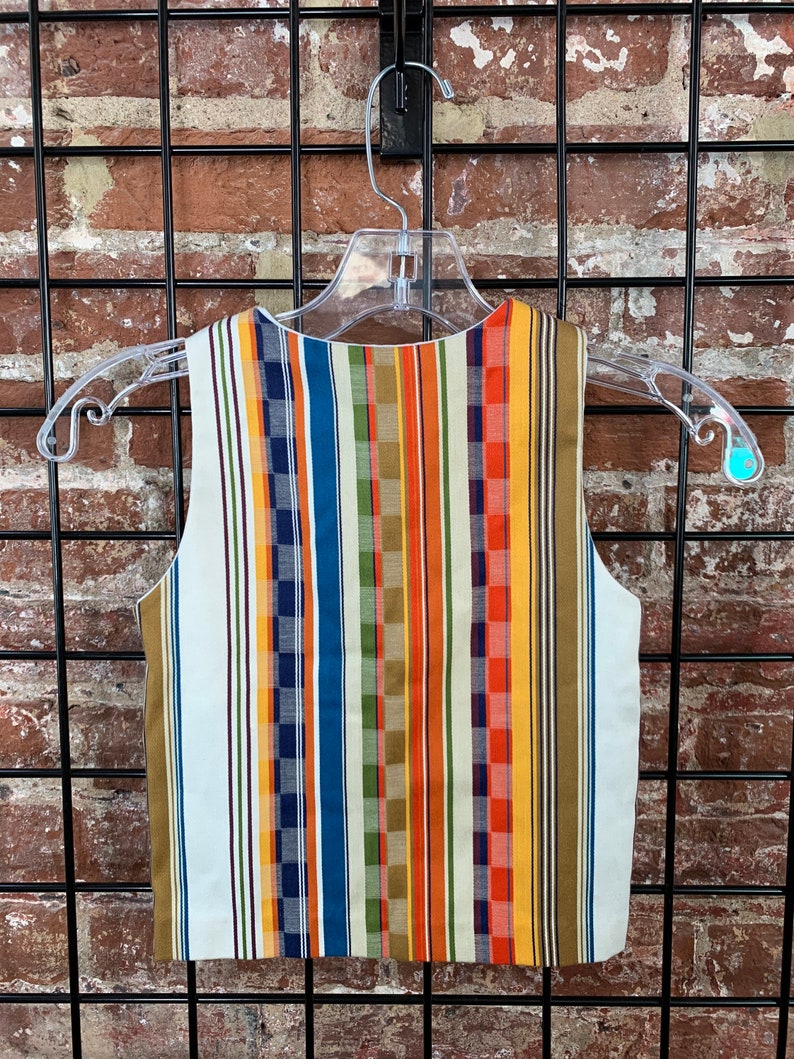 Size 4 Vintage 70s Vest and Back Elastic Trousers by Buster Brown