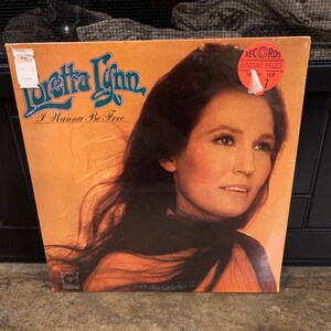 Factory Sealed Vintage 1971  Loretta  Lynn I Wanna Be Free Vinyl  Record