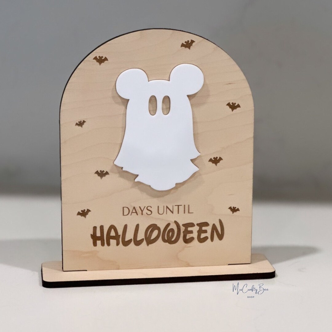 Disney Inspired Halloween Countdown Stand Halloween Decor Countdown ...