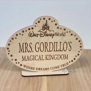 Disney Inspired Desk Name Stand | Personalized Teacher Gift | Name Plate | Desk Sign | Teacher Appreciation