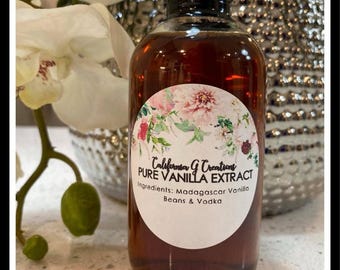 Madagascar Vanilla Extract – PURE EXTRACT - 80 Proof Vodka, No Water Added