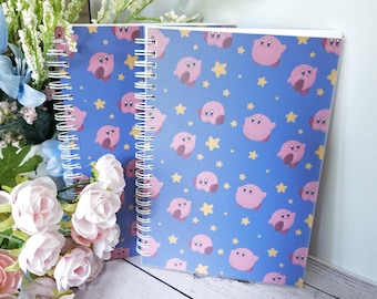 A5 Reusable Sticker Book / Sticker Storage / Sticker Collection / Peel & Restick / Pink Blob Sticker Collecting Book / 50 Sheets (100 Pages)