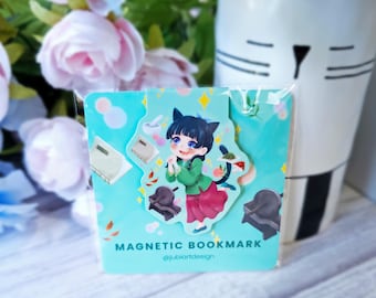 MaoMao / 2" Magnetic Bookmark / Book Lover Gift / Cute Handmade Bookmark / Apothecary / Poison Maiden / Kawaii / Accessories