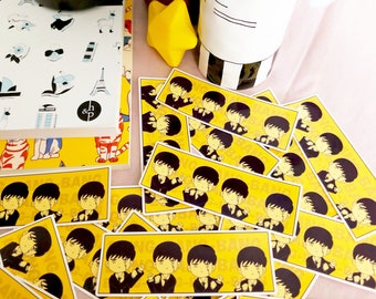 Mashle / BBBB Dance / Chibi Sticker / Mushroom Head / Stationery / Anime Sticker / Laptop Decoration / Water Bottle Decor