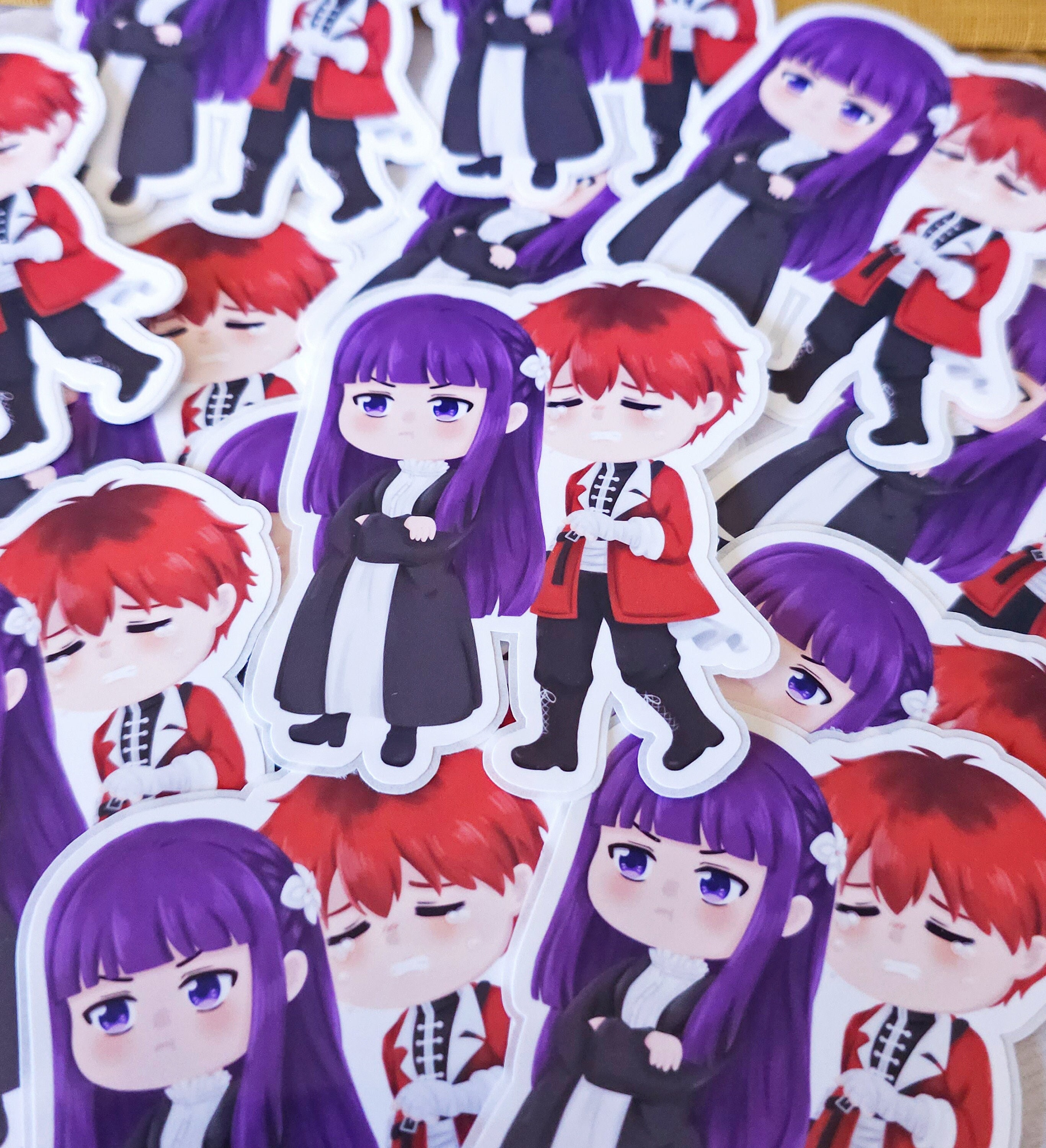 Fern Stark / Frieren / Mage / Warrior / Anime Stickers / Cute Anime Couples / Water Bottle Decor