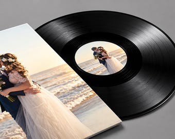 Mixtape personnalisée en vinyle 12 pouces - Pochette et étiquettes personnalisées