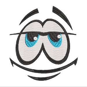 Smile emoji embroidery design, Smile design,Embroidery design, Medium sized design