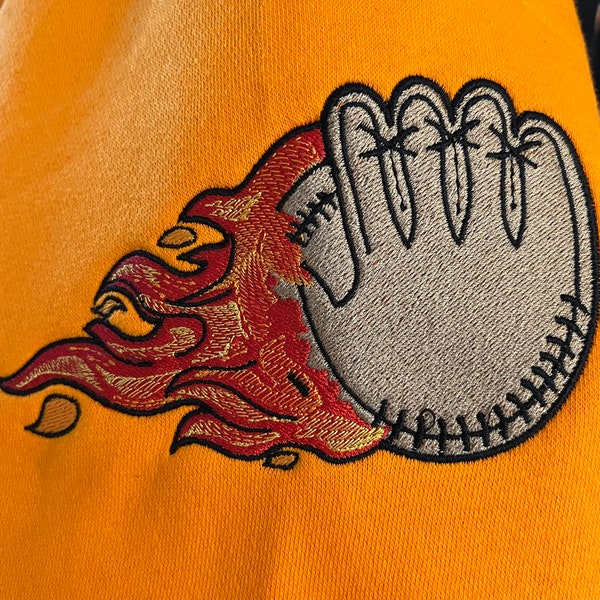 Catchers Mitt Embroidery Etsy