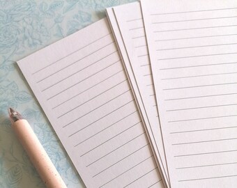 A5 Lined Paper, 120 GSM Notebook Paper, Journal Paper, A5 Planner Sheets, Unpunched Paper
