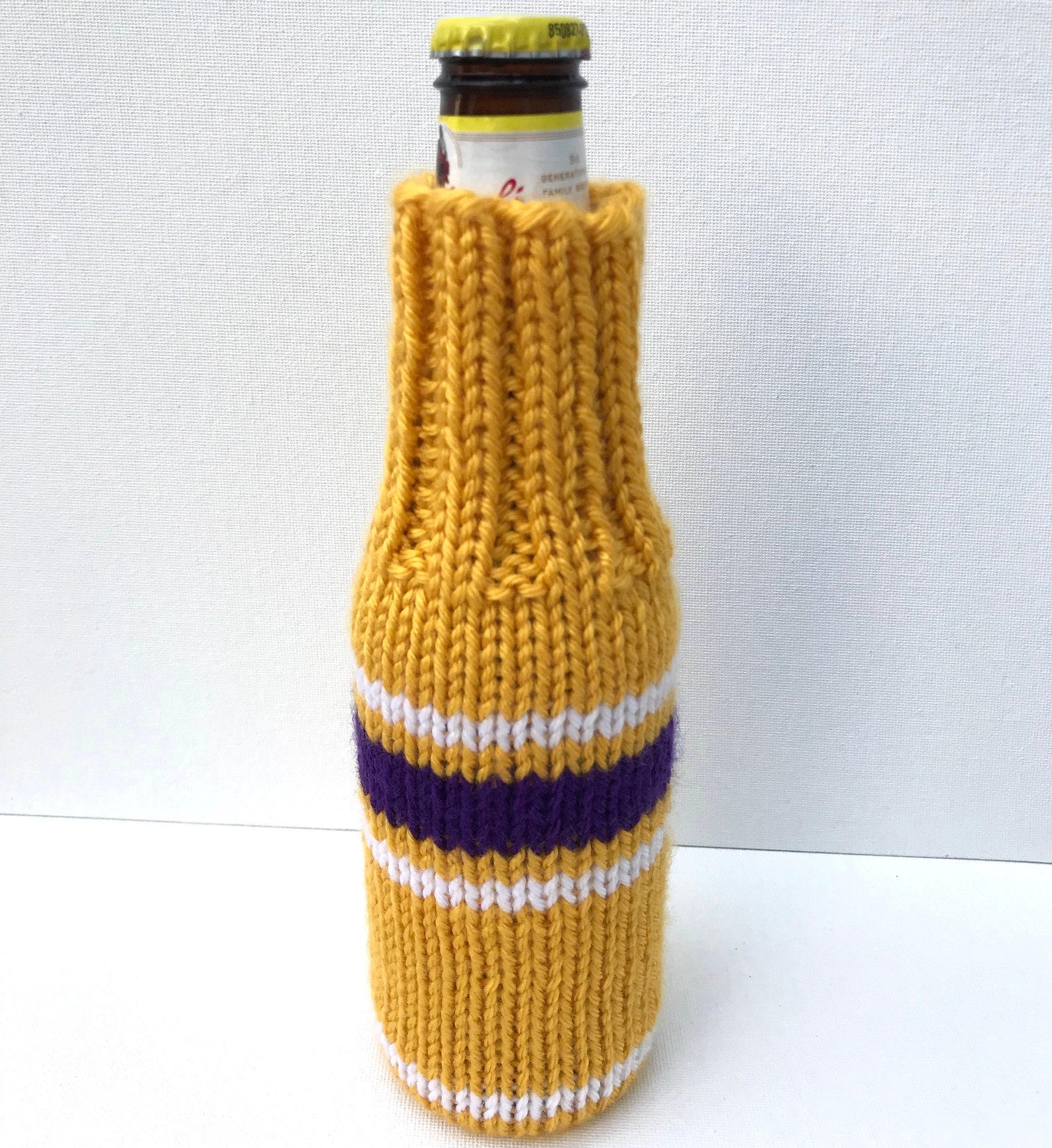 JMU Gold with Purple Beer Sweater Koozie Etsy