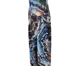 Mono Tie Dye con bolsillos ~ Mono Boho Ice Dyed para mujer, talla XL, ideal para festivales