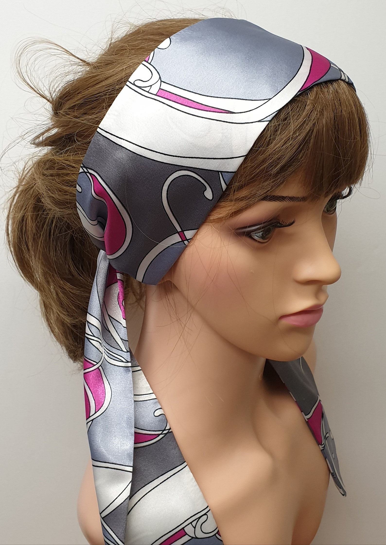 Satin head scarf women head wear satin head wrap head Etsy