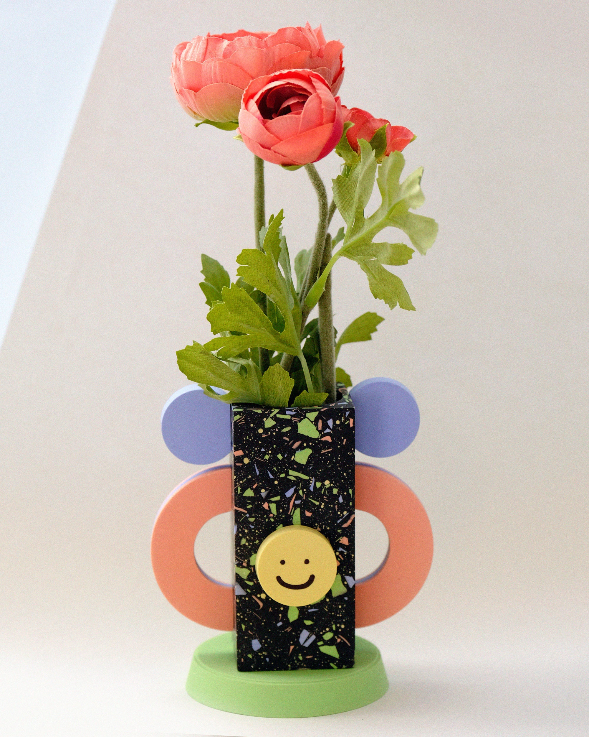 Tiny Vase Smiley Terrazzo Piece Unique