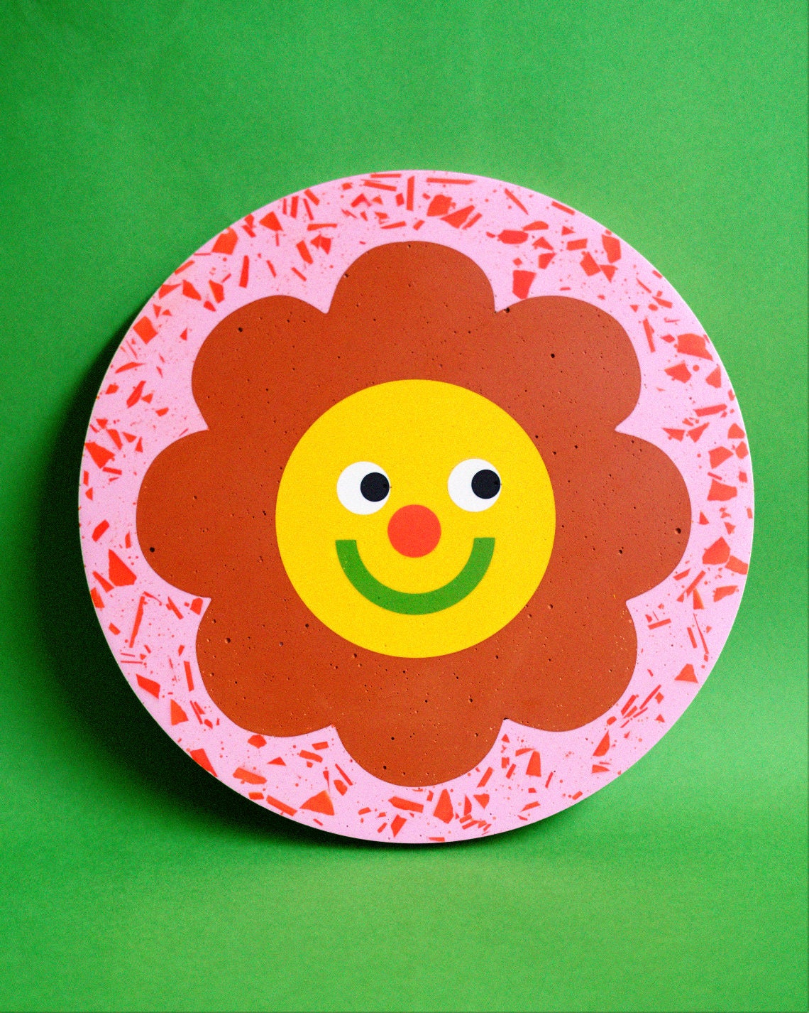 Plaque Illustration Fleur Piece Unique