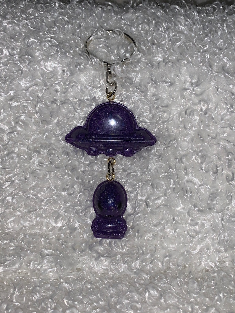 Purple Alien keychain