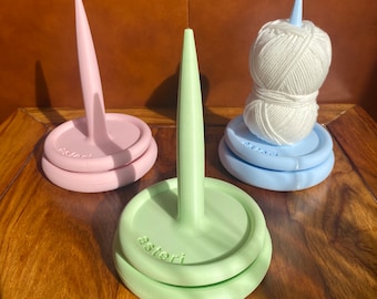 Spinning Yarn Holder Tool Unique 3D Printed Gift for Knitters and Crocheters | Essential