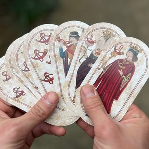 The Cloisters, Historically Accurate size Flemish Hunting Card Set, Playing cards, Medieval, 1475-1480 SCA, Creative Anachronism image 1