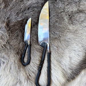 Hand Forged Serving set, Viking Silverware, Medieval, SCA, Creative Anachronism image 2