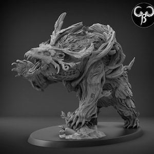 Ancient Grove Guardian | 60mm 90mm 120mm Oval base | Premium 3D Printed Fantasy Tabletop Miniature for Gaming |