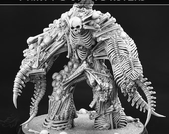 Bone Golem | 28mm and 32mm Scale | Premium 3D Printed Fantasy Tabletop Miniature for Gaming |