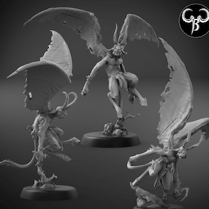 Beast Imp Set C - Fallen Beasts - ClayBeastCreation - 3D Printed Fantasy Tabletop Miniature for Gaming