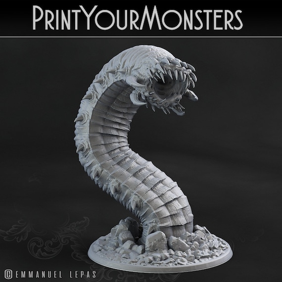 Monster Worm - Worms - Printyourmonsters - Etsy