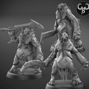 Maggot Fiends Set B - Dark Demon Legions - ClayBeastCreation - 3D Printed Fantasy Tabletop Miniature Gaming