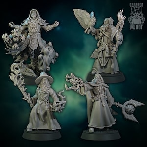 Zauberer | Premium 3D Gedruckte Fantasy Tabletop Miniatur für Gaming |