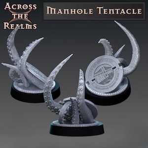 Manhole Tentacle mutant | Premium 3D Printed Fantasy Tabletop Miniature for Gaming |