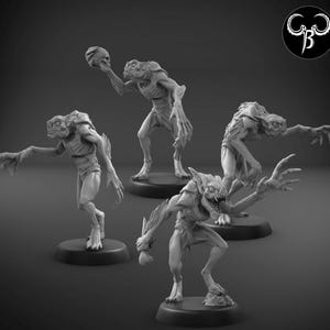Vampire Marrow Sucker Set C | Crypt Nightmares | ClayBeastCreation | 3D Printed Fantasy Tabletop Miniature for Gaming