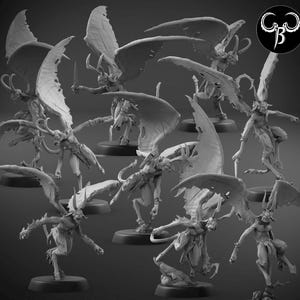 Beast Imp Full Squad - Fallen Beasts - ClayBeastCreation - 3D Printed Fantasy Tabletop Miniature for Gaming