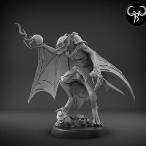 Blood Lord Vampire | Escala de 28 mm e 32 mm | Miniatura de mesa de fantasia impressa em 3D premium para jogos |