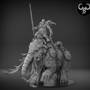 Borean Warmoth | Ogre Mount Mammoth | 120mm Oval Base | Ogres Sons of the Everfeast |