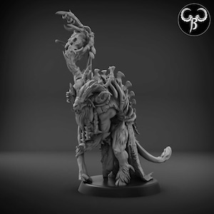 Bestial Prophet | 28 および 32 mm スケール | ゲーム用プレミアム 3D プリント ファンタジー テーブルトップ ミニチュア |