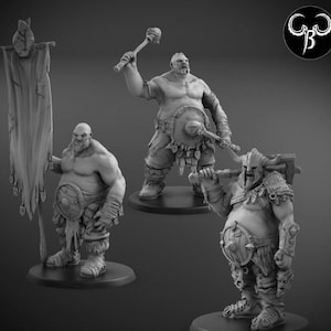 Hunger Sons Leader Set | Ogres Sons of the Everfeast | 25mm, 32mm, 40mm, 50mm