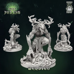 Wendigo | Dark Forest | Premium 3D Printed Fantasy Tabletop Miniature for Gaming |