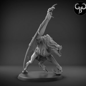Feral Vampire | B | 50mm and 64mm base sizes | Premium 3D Printed Fantasy Tabletop Miniature for Gaming |