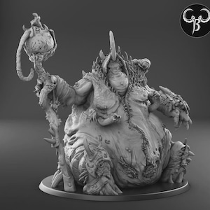 Arch Desecrator Mage - Dark Demon Legions - ClayBeastCreation - 3D Printed Fantasy Tabletop Miniature Gaming