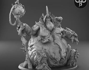 Arch Desecrator Mage - Dark Demon Legions - ClayBeastCreation - 3D Printed Fantasy Tabletop Miniature Gaming
