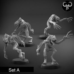 Vampire Marrow Sucker Set A | Crypt Nightmares | ClayBeastCreation | 3D Printed Fantasy Tabletop Miniature for Gaming |