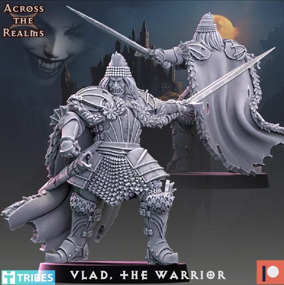 Figurine Vlad The Noble - Warhammer 40k, Résine, Non Peinte/non Montée, Par Across The Realms