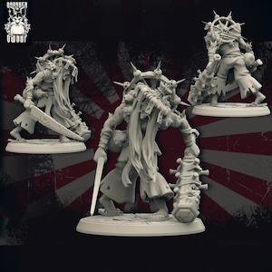 Oni | Demon | 28mm and 32mm Scale | Premium 3D Printed Fantasy Tabletop Miniature for Gaming |
